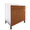 Mobile Sottolavello da Cucina 90x50x69 cm con 2 Ante in Nobilitato Teak