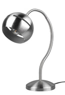 Lampada da Tavolo da Interno Attacco E14 in Metallo Nichel Satinato 