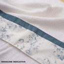 Set Spugna 4 Pezzi Asciugamani Viso + Ospite con Balza Garrini Samantha Rosa