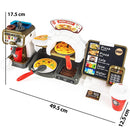 Playset per Bambini Pizzeria con Registratore di Cassa e Forno Set Ristorante