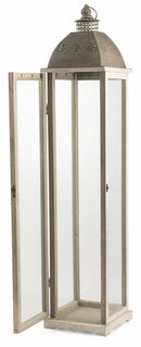 Lanterna da Giardino 16x16x71 cm in Metallo Soriani