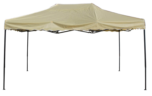 Gazebo da Giardino Pieghevole 4,5x3m in Acciaio e Tessuto Oxford Beige sconto