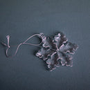 Set 4 Cristalli Fiocchi di Neve Decorativi 6,5 cm in Vetro