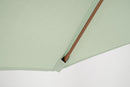 Ombrellone da Giardino con Snodo 8 Stecche Ø300x246h cm Telo in Poliestere Palinuro Naturale e Menta
