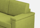 Divano Angolare 7 Posti 286x286x85 cm Marrak in Tessuto Verde