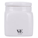 Barattolo Te 9,5x9,5x12 cm in New Bone China VdE Tivoli 1996 Le Travisate Bianco