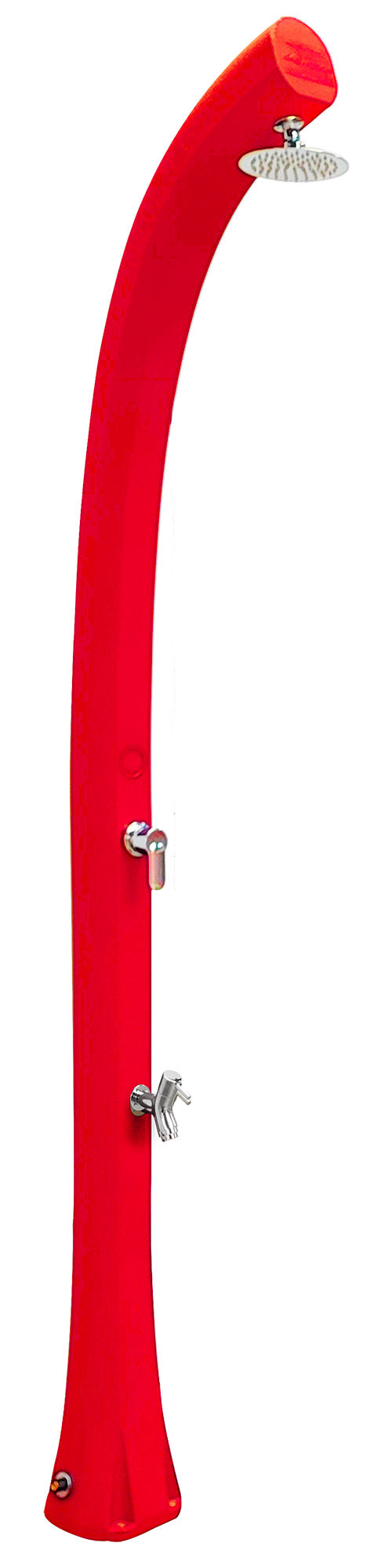 acquista Doccia Solare da Esterno Giardino 26L Miscelatore e Lavapiedi Arkema New Happy Cherry