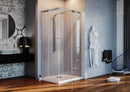 Box Doccia Angolare 2 Ante Scorrevoli in Cristallo Trasparente 8mm H200 Fosterberg Horsens Varie Misure