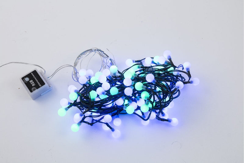 Mantello Luminoso di Natale 108 LED 1,8m Multicolor Soriani Sfere