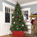 Copribase Albero di Natale Diametro 73-60 cm Rosso Decorazione Base Natalizia