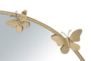 Specchio Farfalle Round New Ø91x3x94 cm in Ferro Oro
