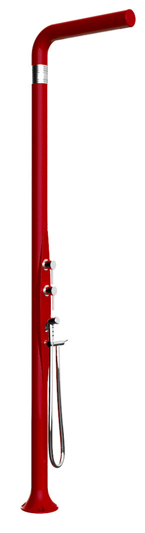 sconto Doccia da Esterno Giardino Miscelatore Deviatore e Doccetta Mobile Arkema Funny Yang Ruby