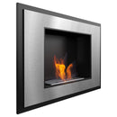 Camino a Bioetanolo da Parete 80x59 cm Flig Los Angeles Silver Senza Vetro