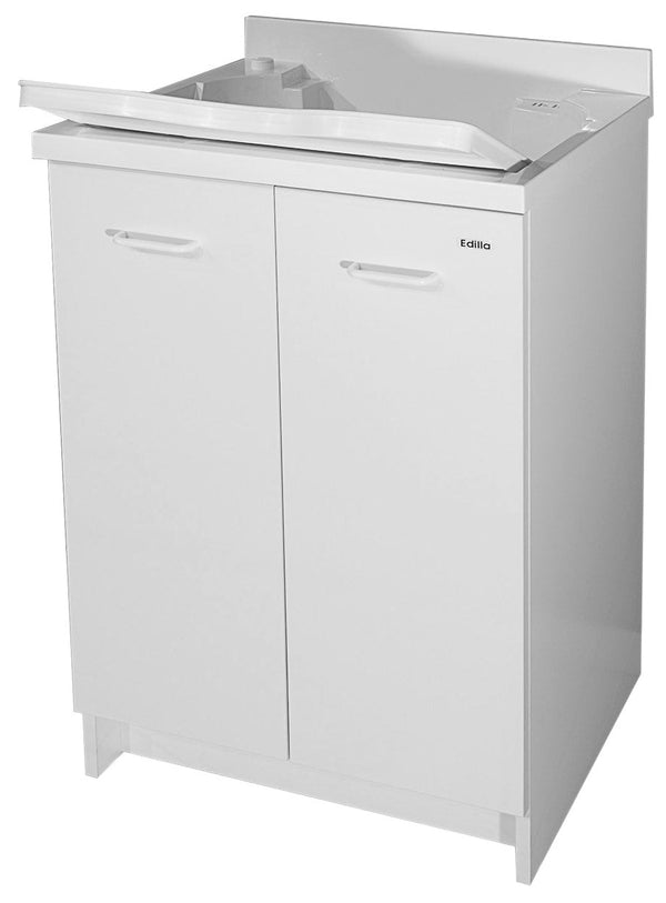 Mobile Lavatoio 60x50x85cm 2 Ante Asse in Termoplastico Montegrappa Edilla Bianco con Cesto online