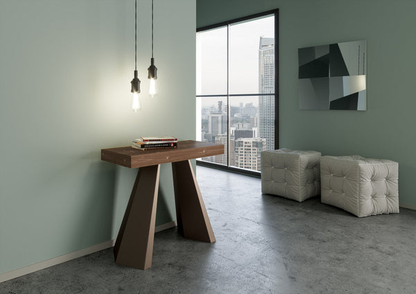 Consolle Allungabile 90-190x40x77 cm in Nobilitato Marrone prezzo