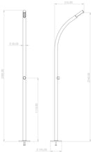 Doccia da Giardino con Miscelatore in Acciaio Inox Lucido Ama Luxury Hera