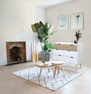 Mobile Terence 99x39x82 h cm in Legno Bianco