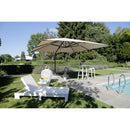 Ombrellone da Giardino Decentrato 3x3m in Alluminio Montana Nero