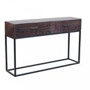 Consolle Daly 120x30x76 h cm in Legno Marrone