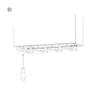 Portabicchieri Sottopensile 28 cm Porta Calici Coppe in Acciaio Emuca Cromato