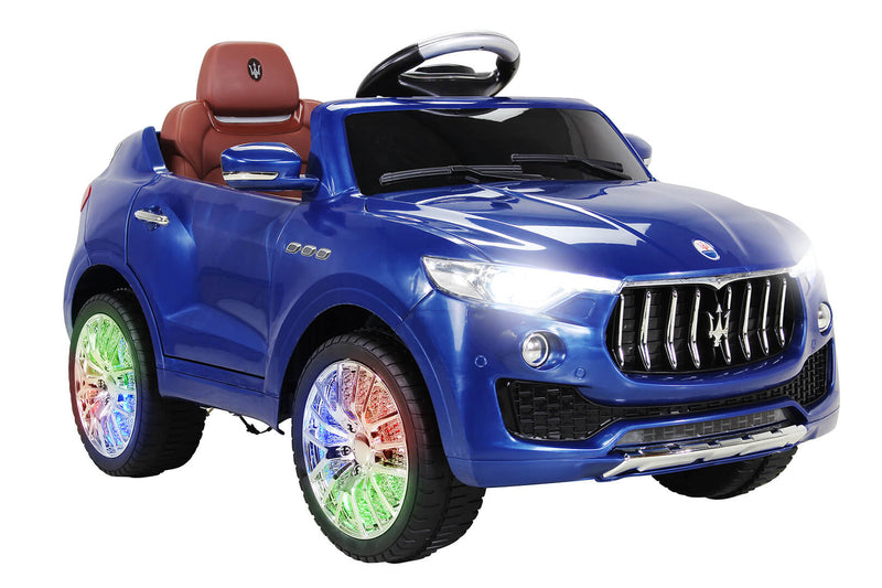 Macchina Elettrica per Bambini 12V con Licenza Maserati Levante Deluxe Blu