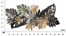 Pannello Antique Leaf 133x10x67 cm in Ferro Multicolor