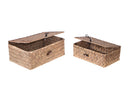 Set 2 Scatole con Coperchio 23 20 cm