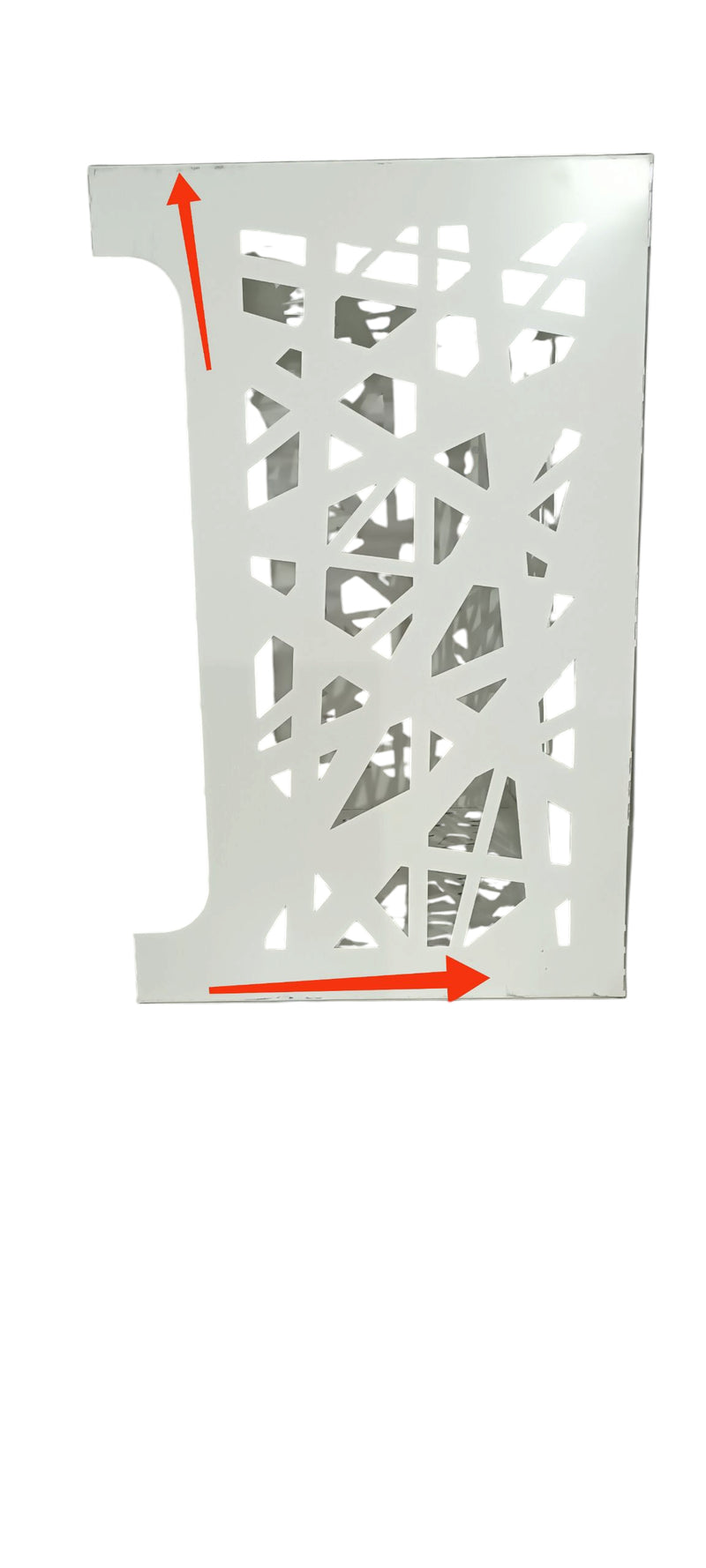 Copri Condizionatore 96x52x82 cm in Alluminio Glam L Bianco Seconda Scelta