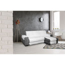 Copridivano Trapuntato in Microfibra con Penisola Destra Bianco