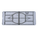 Tavolo da Campeggio Picnic Pieghevole Portatile Richiudibile in Valigia in PE 180x74x74 cm 