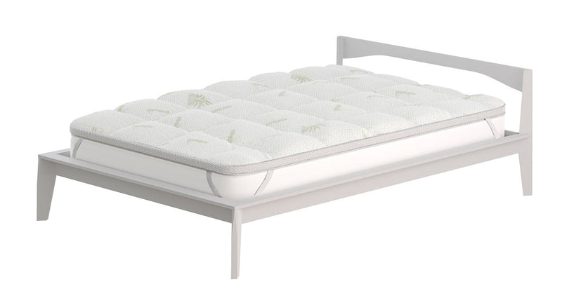 Topper Trapuntato 800 gr/mq con Elastici Wellness Aloe Varie Misure