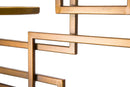 Porta Bottiglie Glam Verticale 50x10x79.5 cm in Ferro Oro