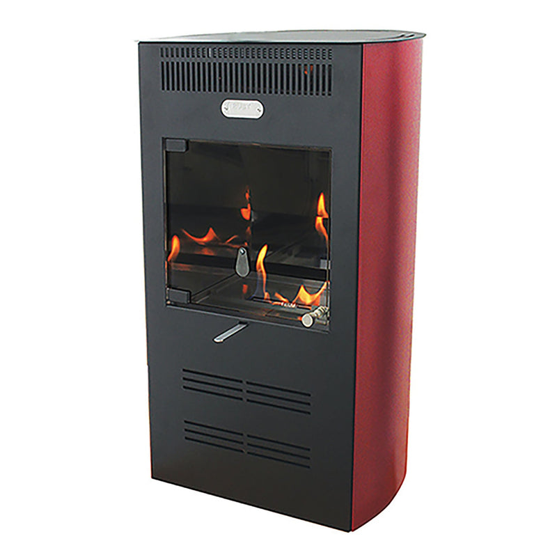 Stufa a Bioetanolo da Interno Elegance 47x36x75 cm 3000W 2L Fiamma Ventilata Bordeaux 