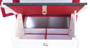 Pollaio da Giardino 152x62x92 cm Per 3 Galline in Legno Rosso e Bianco