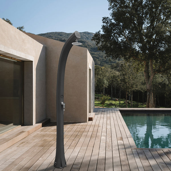 Doccia Solare da Esterno Giardino 26L Miscelatore Arkema New Happy Blu online