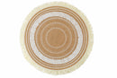 Set 6 Tovagliette Tonda in Juta Ø38 cm Villa d'Este Home Tivoli White