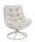 Poltrona Girevole da Esterno con Cuscini 72x83x90h cm in Acciaio e Fibra Sintetica Azores Light