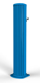 Fontana Lavapiedi da Giardino con Rubinetto Temporizzato Arkema Jolly Blu