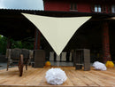 Tenda Vela da Giardino Triangolare 300x400x400 cm in Poliestere 210 gr Ecru