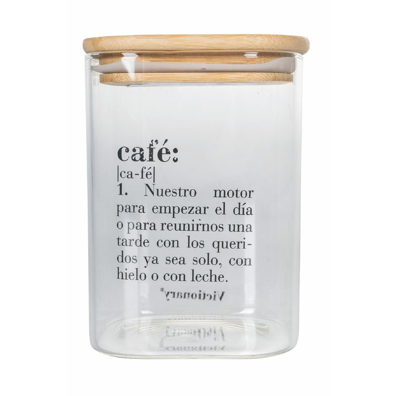 Set 3 Barattoli Sale Zucchero e Caffè 1 Litro in Vetro VdE Tivoli 1996 Spagnolo Trasparente