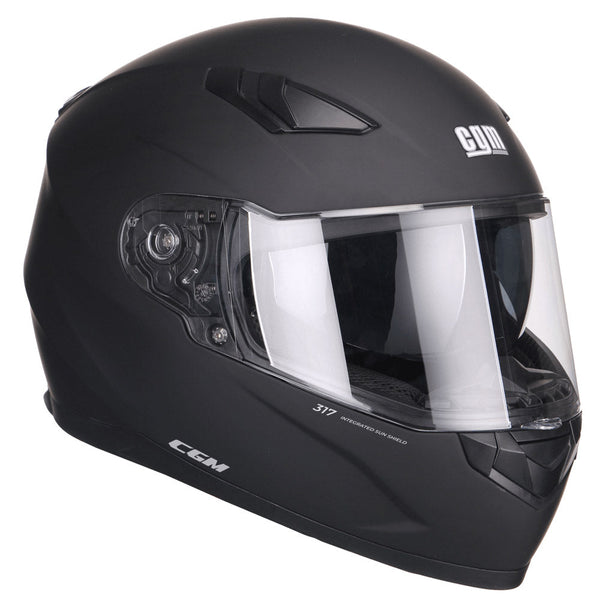 sconto Casco Integrale per Scooter Visiera Lunga CGM Liverpool 317A Nero Opaco Varie Misure