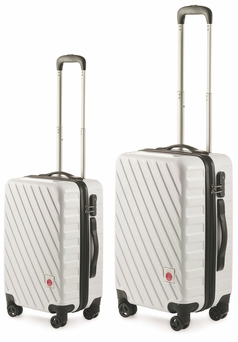 Set 2 Valigie Trolley Rigide in Policarbonato 4 Ruote TSA Soriani ...
