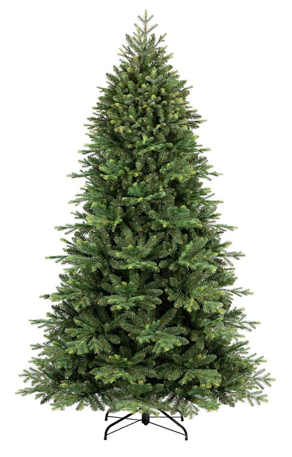 sconto Albero di Natale Artificiale Realistico 210 cm 1418 Rami Apertura a Ombrello Verde