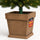 Base Albero di Natale a Vaso 40x40x41 cm con Attacco Universale in Resina Marrone