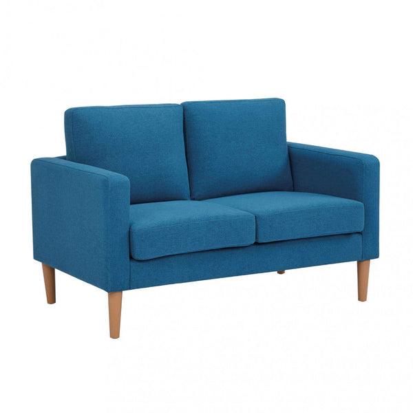 Divano 2 Posti Ramsey 137x73x82 h cm in Tessuto Blu prezzo
