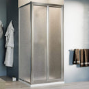 Box Doccia Angolare 2 Ante Battenti in Cristallo Opaco 4-6mm H198 Fosterberg Maribo Duo Varie Misure