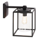 Applique in Basso da Esterno E27 in Alluminio Sovil Nero