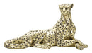 Statua Leopardo Points Sdraiato 27,3x10,3x13,9 cm in Poliresina