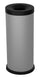 Pattumiera Gettacarte Ø25xh60 cm Autoestinguente In Acciaio Verniciato Grigio