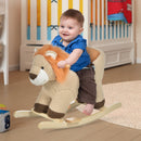 Dondolo per Bambini in Legno Leone in Peluche con Suoni 